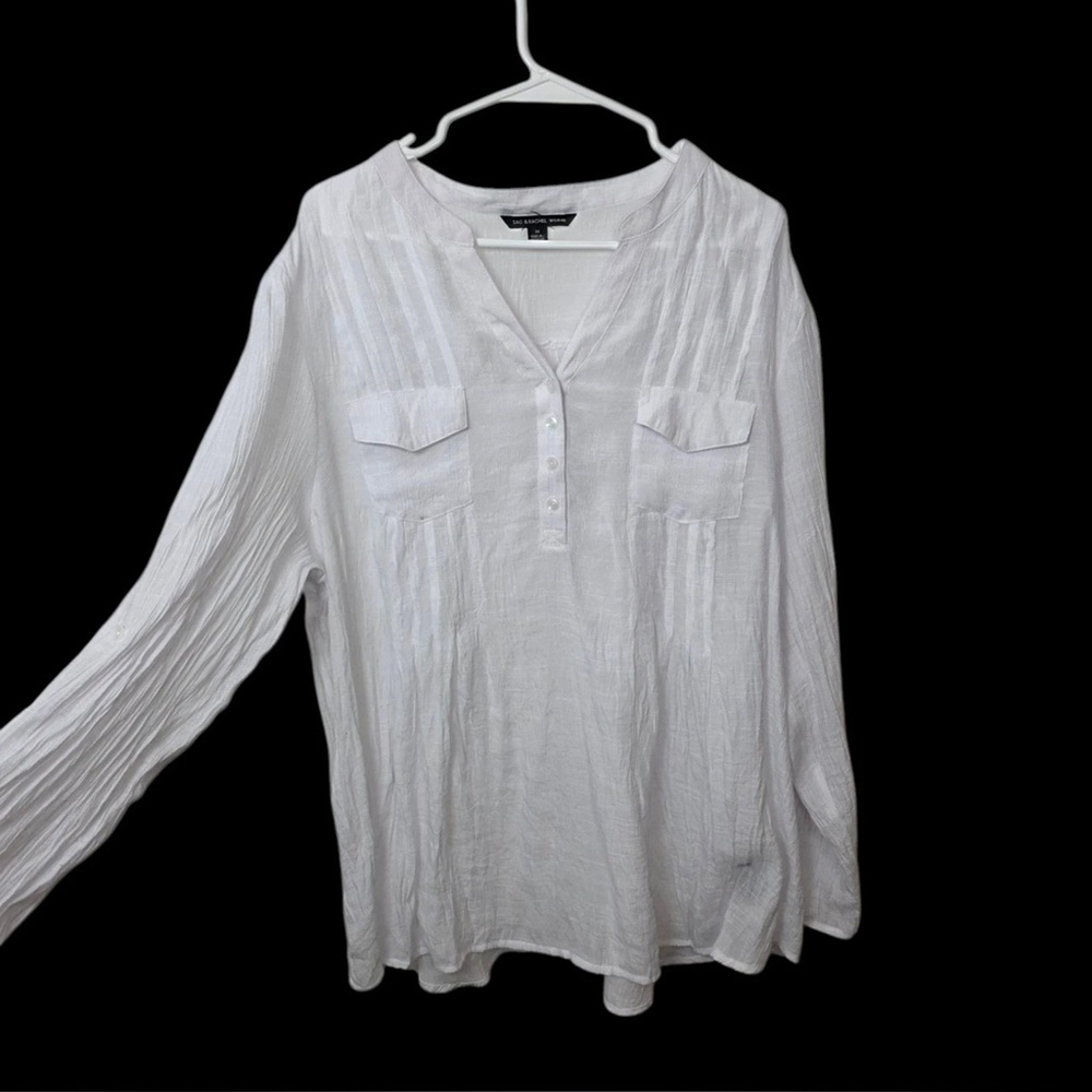 White Button-Up Women's Top